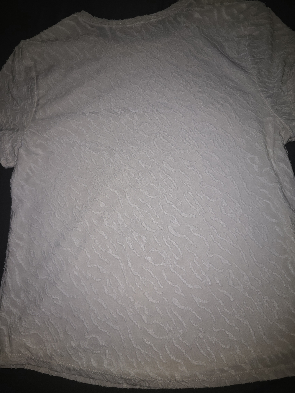 Charmed Hearts White Textured Short Sleeve Top - Picture 3 of 6